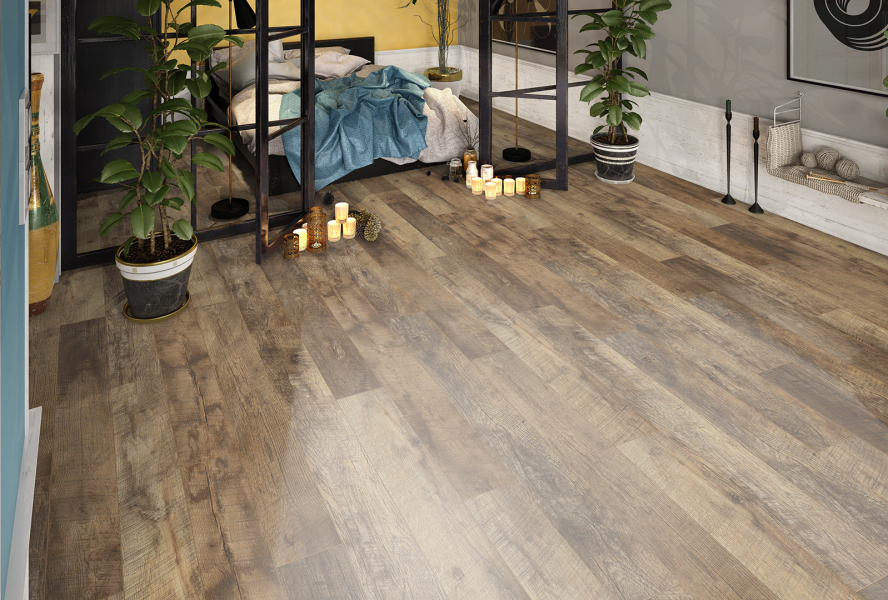Extravagant Tradition Laminat Landhausdiele S Eiche Hartford braun