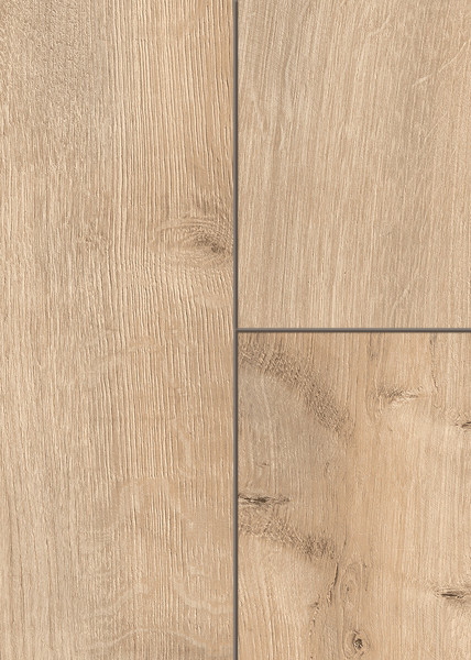 MUSTER FLOOR24 Laminat Landhausdiele 4V Eiche rustikal beige 8 mm