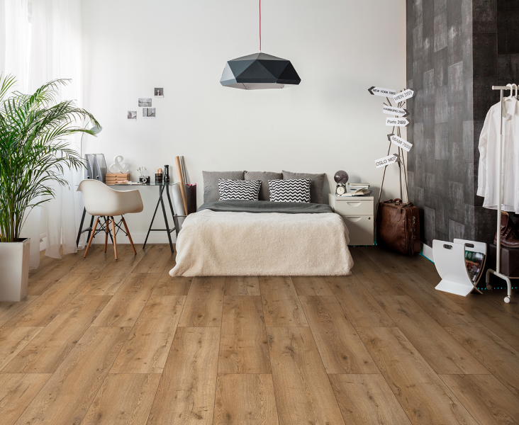 FLOOR24 Laminat Landhausdiele 4V Pedro Oak 8 mm