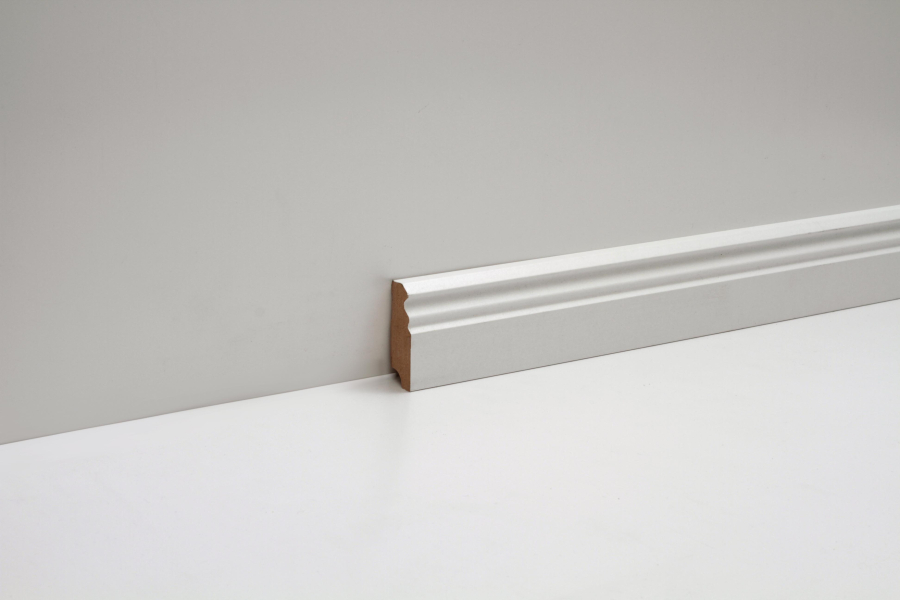 Sockelleiste Hamburg foliert weiss 2400x58x18