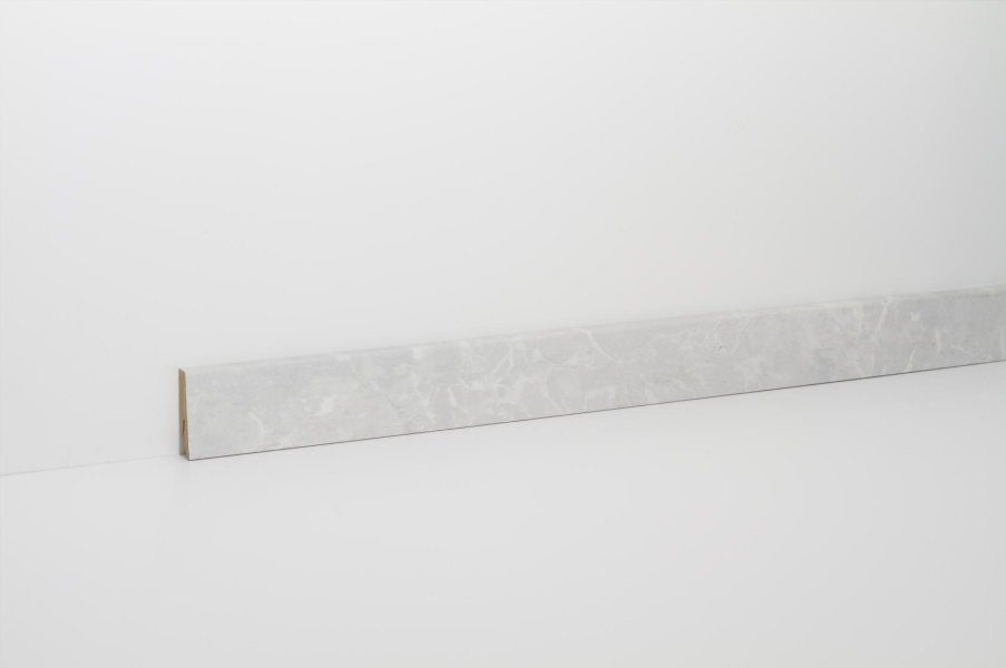 CLIP Leiste Granit weiss foliert 2400x58x19