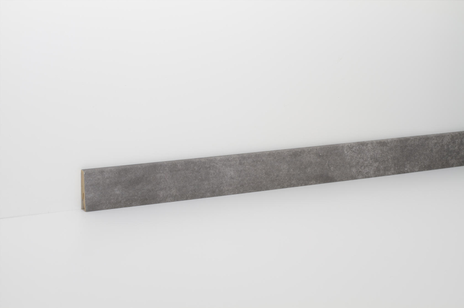 CLIP Leiste Fliessestrich Graphit foliert 2400x58x19