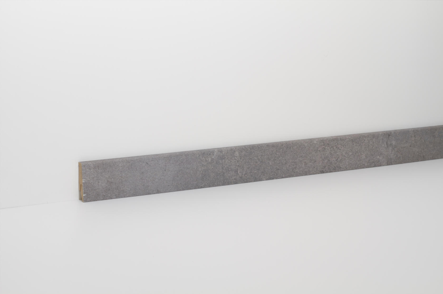 CLIP Leiste Zementestrich grau foliert 2400x58x19
