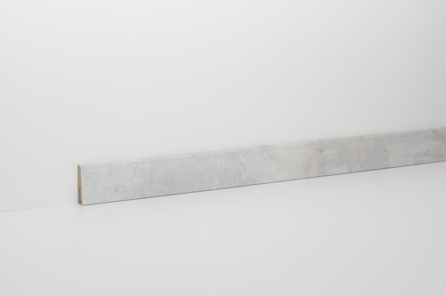 CLIP Leiste Fliessestrich Weiss foliert 2400x58x19