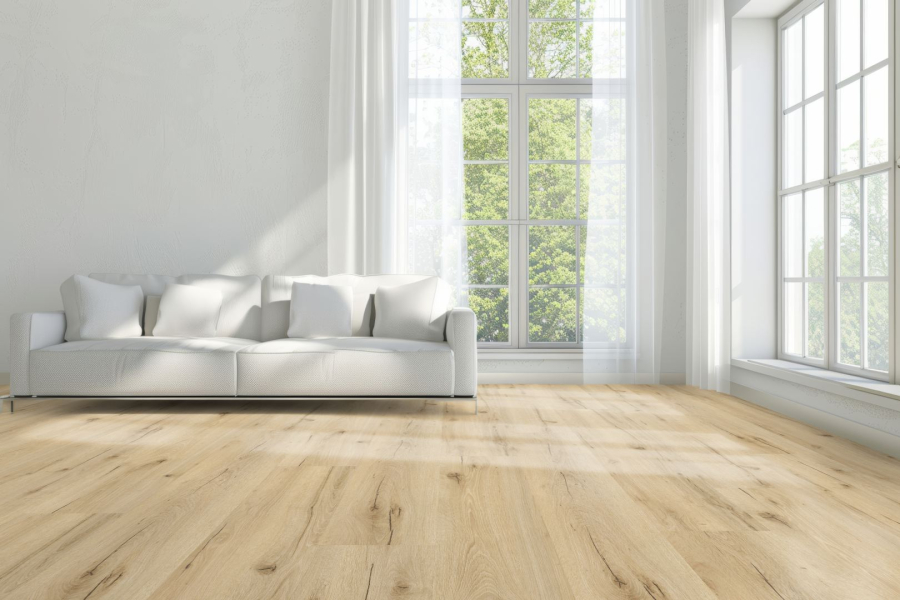 Klebe-Vinyl Landhausdiele Eiche Normandie 2mm/0,3 wasserfest