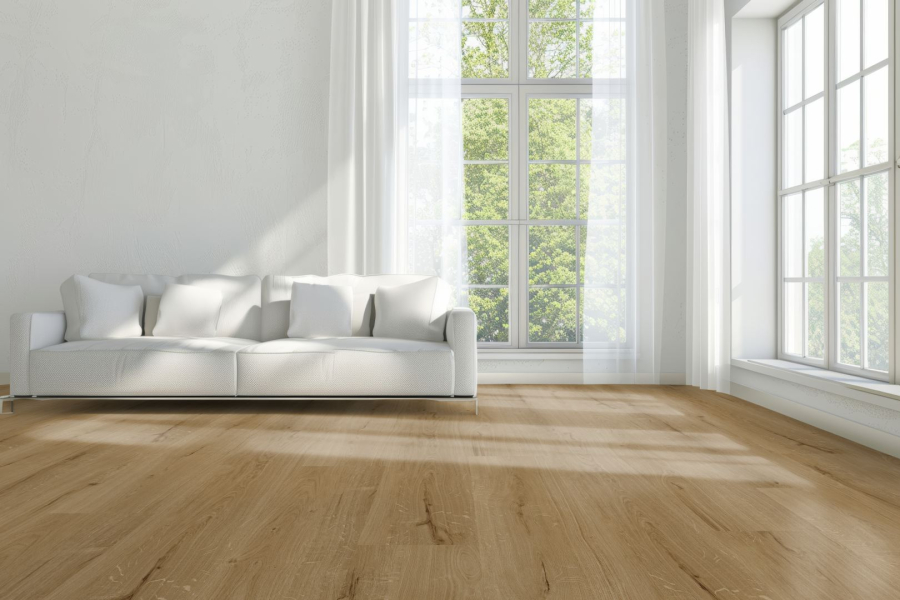 Klebe-Vinyl Landhausdiele Eiche Rhone 2mm/0,3 wasserfest