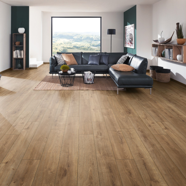 Komplett-Set O.R.C.A. Laminat Landhausdiele 4V Hillside Oak wasserresisten 7 mm