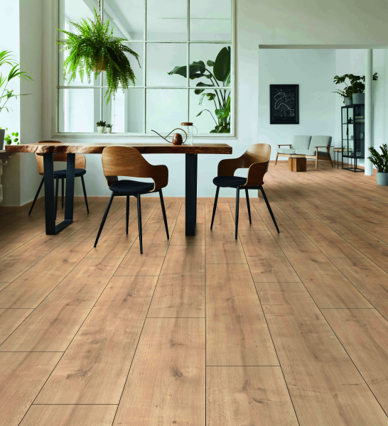 Komplett-Set Laminat Landhausdiele 4V XL Mühlberg 8 mm