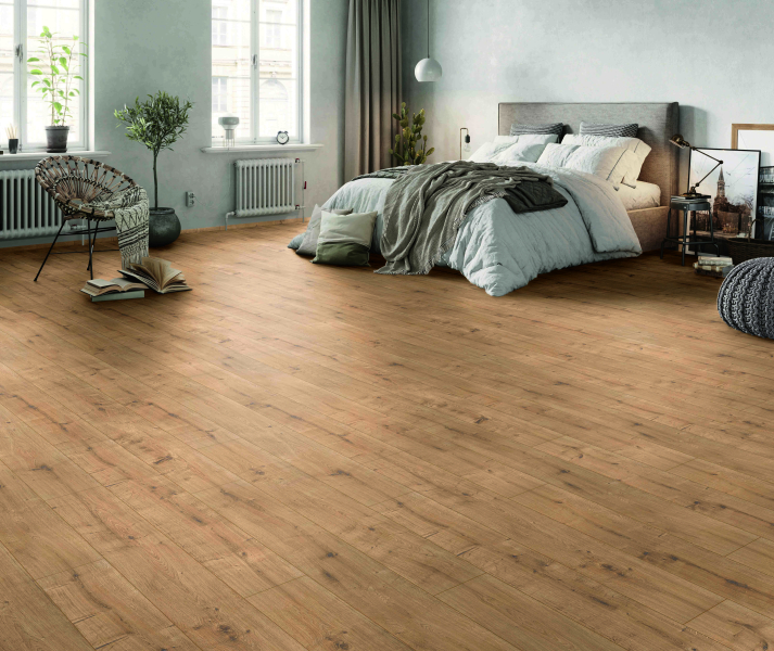 Komplett-Set Laminat Landhausdiele 4V Haugstein 8 mm