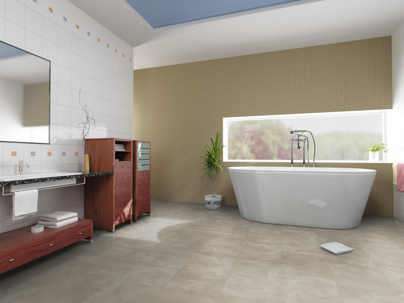 Klick-Vinyl Concrete sand Fliese 5,5/0,5mm