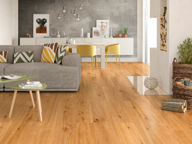 Designboden Barrel Oak Brown XXL Landhausdiele 5 mm ökologisch