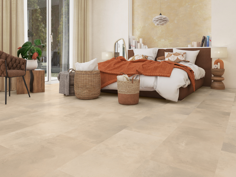 Designboden Screed Beige Fliese 5,5 mm ökologisch