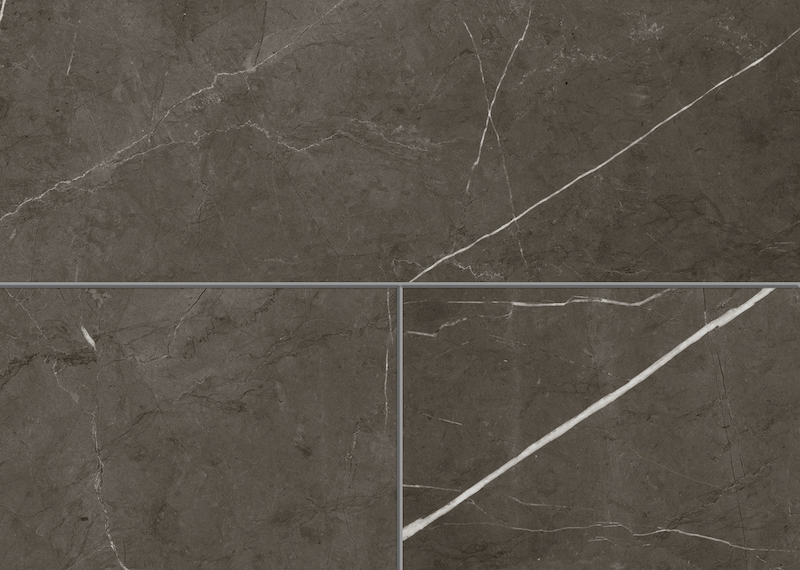 MUSTER Ceramin Tiles 4/12 Caletta Moonstone Grey PVC-frei 3 mm
