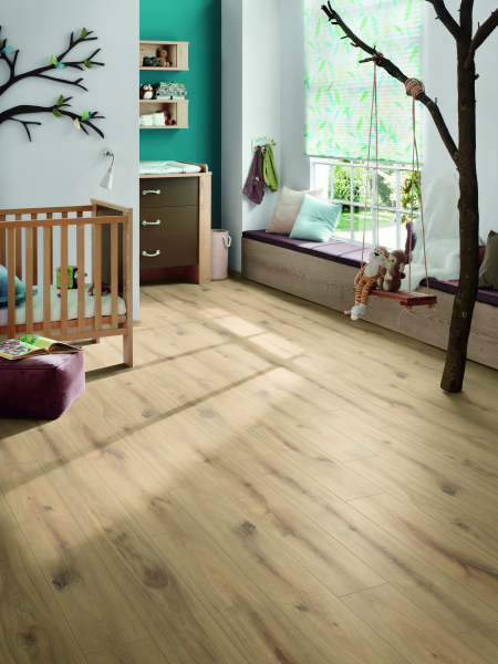 Komplett-Set Laminat Landhausdiele 4V XL Pletzen 8 mm