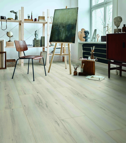 Komplett-Set Laminat Landhausdiele 4V XL Raucheck 8 mm